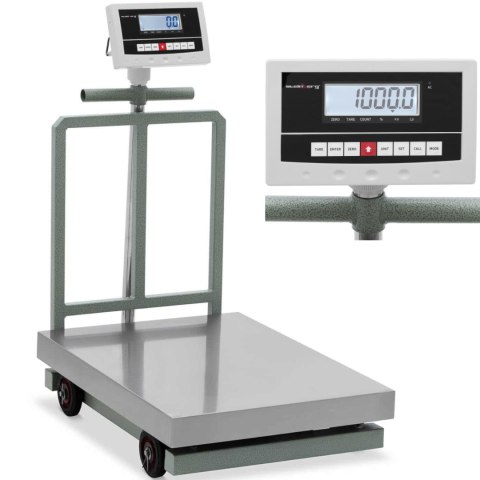 WAGA PLATFORMOWA 80X60CM MAGAZYNOWA MOBILNA 1000KG / 0.2KG