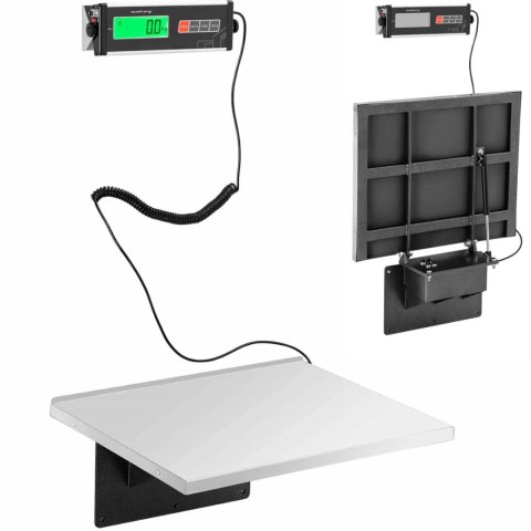 WAGA ŚCIENNA MAGAZYNOWA Z ZEWNĘTRZNYM WYŚWIETLACZEM 55 X 45 CM 300 KG / 100 G WAGA ŚCIENNA MAGAZYNOWA Z ZEWNĘTRZNYM WYŚWIETLACZEM 55 X 45 CM 300 KG / 100 G