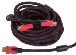 Kabel przewód hdmi 1.4 4k 3d uhd 10m miedź 48 bit