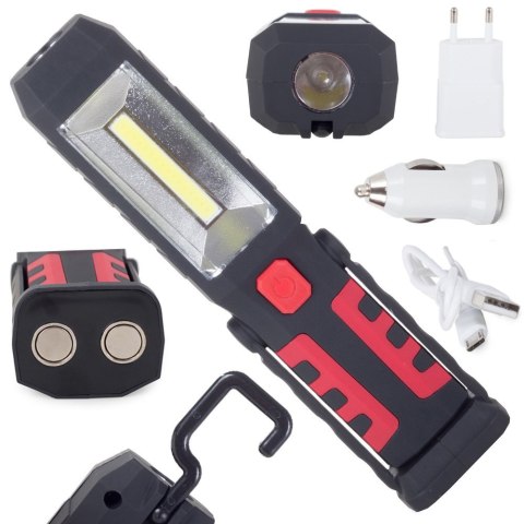 Lampa latarka warsztatowa 3w1 led cob akumulator Lampa latarka warsztatowa 3w1 led cob akumulator