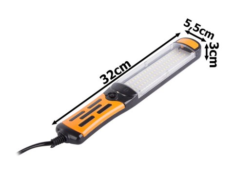 Lampa warsztatowa kanałowa96 led cob magnes hak Lampa warsztatowa kanałowa96 led cob magnes hak