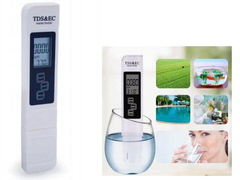 Tester miernik twardości wody tds ec osmoza temp Tester miernik twardości wody tds ec osmoza temp