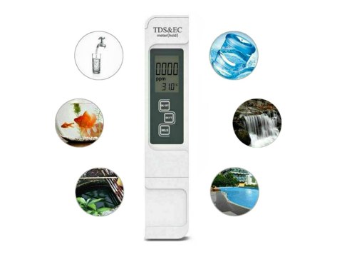 Tester miernik twardości wody tds ec osmoza temp Tester miernik twardości wody tds ec osmoza temp