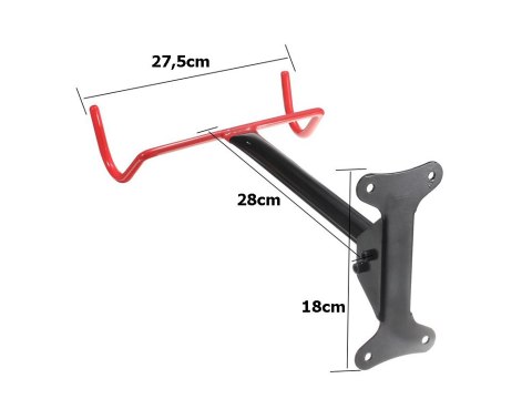 Wieszak na rower rowerowy uchwyt ścienny 2 haki Wieszak na rower rowerowy uchwyt ścienny 2 haki