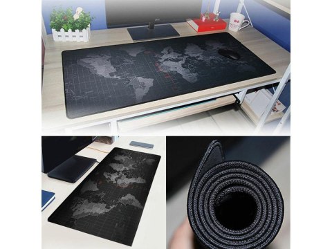 Duża podkładka pod mysz mapa świata biurowa 80x30 Duża podkładka pod mysz mapa świata biurowa 80x30