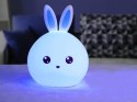 Lampka nocna dla dzieci led królik dotyk rgb