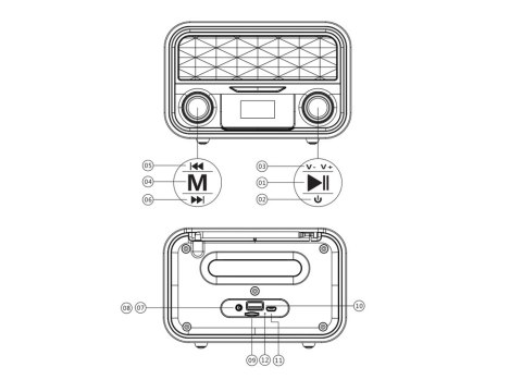 Radio fm kuchenne głośnik przenośne bluetooth aux Radio fm kuchenne głośnik przenośne bluetooth aux