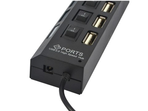 Rozgałęźnik rozdzielacz portów hub usb 7x usb 2.0 Rozgałęźnik rozdzielacz portów hub usb 7x usb 2.0