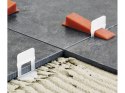 System poziomowania płytek 100 klipsów 100 klinów