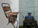 Krzesło wędkarskie z oparciem i torbą termiczną