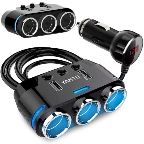 Rozdzielacz gniazda zapalniczki 2x usb ładowarka Rozdzielacz gniazda zapalniczki 2x usb ładowarka