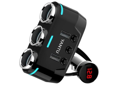 Rozdzielacz gniazda zapalniczki 2x usb ładowarka Rozdzielacz gniazda zapalniczki 2x usb ładowarka