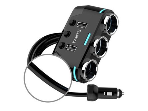 Rozdzielacz gniazda zapalniczki 2x usb ładowarka Rozdzielacz gniazda zapalniczki 2x usb ładowarka