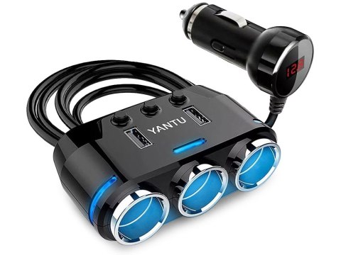 Rozdzielacz gniazda zapalniczki 2x usb ładowarka Rozdzielacz gniazda zapalniczki 2x usb ładowarka