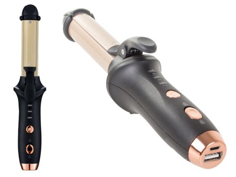 Lokówka prostownica do włosów loki powerbank usb Lokówka prostownica do włosów loki powerbank usb