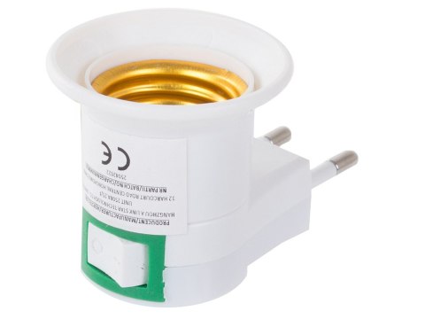 Adapter przejściówka na żarówkę wyłącznik 230v e27 Adapter przejściówka na żarówkę wyłącznik 230v e27