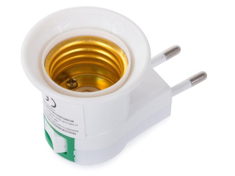 Adapter przejściówka na żarówkę wyłącznik 230v e27 Adapter przejściówka na żarówkę wyłącznik 230v e27