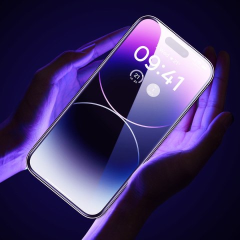 2X SZKŁO HARTOWANE DO IPHONE 14 PRO NA CAŁY EKRAN Z OSŁONĄ NA GŁOŚNIK 0.3MM 2X SZKŁO HARTOWANE DO IPHONE 14 PRO NA CAŁY EKRAN Z OSŁONĄ NA GŁOŚNIK 0.3MM