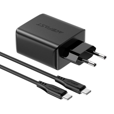 2W1 ŁADOWARKA SIECIOWA 2X USB-C USB 65W + KABEL USB-C CZARNY 2W1 ŁADOWARKA SIECIOWA 2X USB-C USB 65W + KABEL USB-C CZARNY
