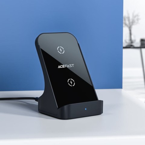 ŁADOWARKA INDUKCYJNA BEZPRZEWODOWA QI 15W + PODSTAWKA STOJAK NA TELEFON SZARA ŁADOWARKA INDUKCYJNA BEZPRZEWODOWA QI 15W + PODSTAWKA STOJAK NA TELEFON SZARA