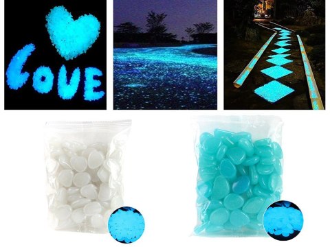 Kamyki kamienie świecące fluorescencyjne 100 szt Kamyki kamienie świecące fluorescencyjne 100 szt