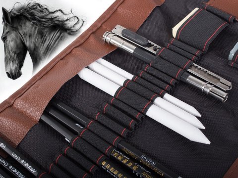 Zestaw do szkicowania rysowania profesjonalny etui Zestaw do szkicowania rysowania profesjonalny etui