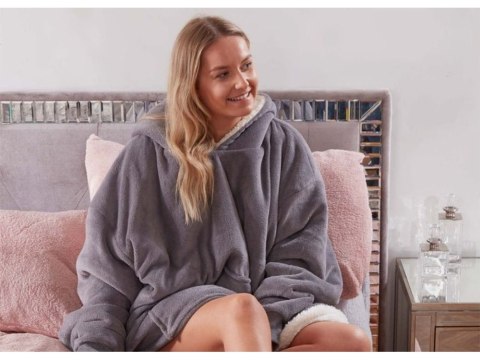 Ciepła bluza koc oversize xxl 2w1 gruba futrzak Ciepła bluza koc oversize xxl 2w1 gruba futrzak