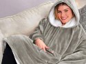 Ciepła bluza koc oversize xxl 2w1 gruba futrzak