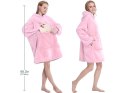 Ciepła bluza koc oversize xxl 2w1 gruba futrzak