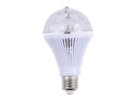 Żarówka led rgb obrotowa e27 kula dyskotekowa