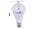 Żarówka led rgb obrotowa e27 kula dyskotekowa