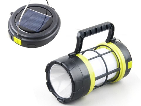 Latarka turystyczna led solarna lampa biwakowa aku Latarka turystyczna led solarna lampa biwakowa aku