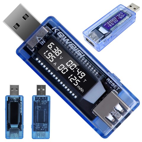 Miernik woltomierz usb amperomierz tester napięcia Miernik woltomierz usb amperomierz tester napięcia
