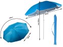 Parasol plażowy ogrodowy balkonowy duży xxl z filtrem uv 170 cm składany