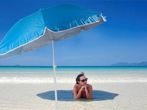 Parasol plażowy ogrodowy balkonowy duży xxl z filtrem uv 210 cm składany Parasol plażowy ogrodowy balkonowy duży xxl z filtrem uv 210 cm składany