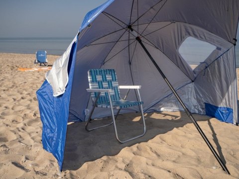 Parasol plażowy parawan namiot ogrodowy składany 2w1 xxl duży z filtrem uv Parasol plażowy parawan namiot ogrodowy składany 2w1 xxl duży z filtrem uv