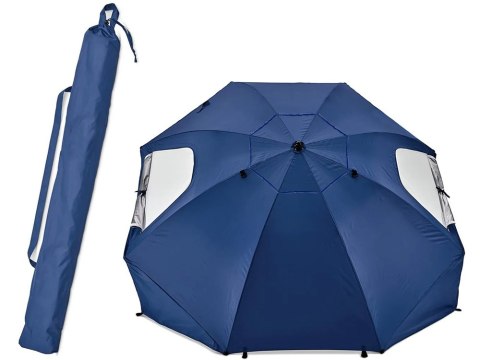 Parasol plażowy parawan namiot ogrodowy składany 2w1 xxl duży z filtrem uv Parasol plażowy parawan namiot ogrodowy składany 2w1 xxl duży z filtrem uv