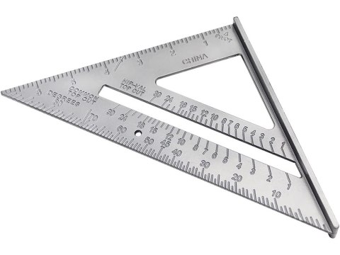 Duży kątownik stolarski aluminiowy przymiar 180mm Duży kątownik stolarski aluminiowy przymiar 180mm