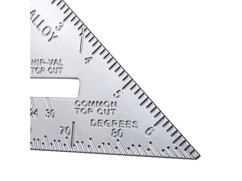 Duży kątownik stolarski aluminiowy przymiar 180mm Duży kątownik stolarski aluminiowy przymiar 180mm