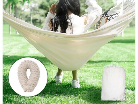 Hamak jednoosobowy materiałowy 200x80 pokrowiec etui torba boho z linkamiha Hamak jednoosobowy materiałowy 200x80 pokrowiec etui torba boho z linkamiha