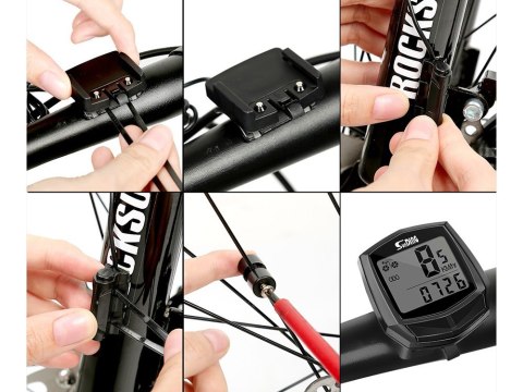 Licznik rowerowy wodoodporny prędkościomierz z lcd Licznik rowerowy wodoodporny prędkościomierz z lcd