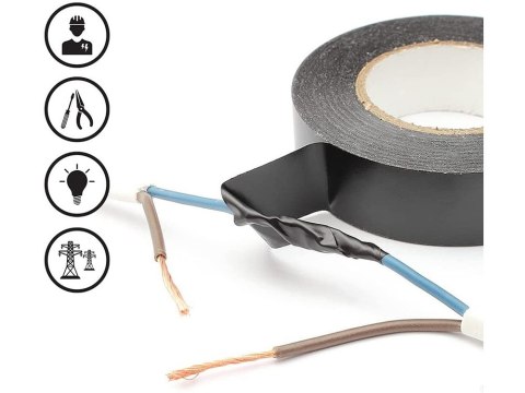 1 sztuka taśma izolacyjna pcv wodoodporna 19mm 9m 1 sztuka taśma izolacyjna pcv wodoodporna 19mm 9m