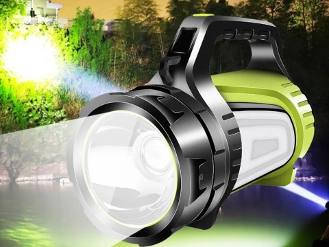 Latarka akumulatorowa led szperacz powerbank mocna Latarka akumulatorowa led szperacz powerbank mocna