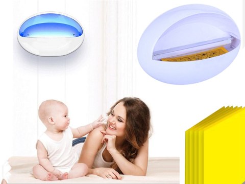 Lampa owadobójcza led uv na insekty komary muchy pułapka na owady lep cicha Lampa owadobójcza led uv na insekty komary muchy pułapka na owady lep cicha