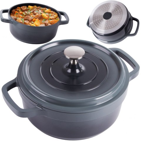 Garnek brytfanna do gotowania pieczenia non stick indukcja gaz pokrywa 2l Garnek brytfanna do gotowania pieczenia non stick indukcja gaz pokrywa 2l