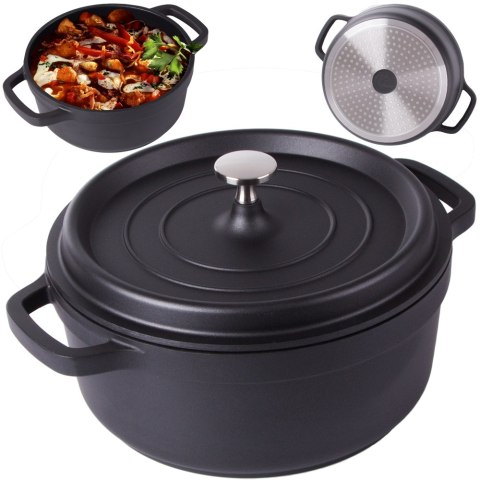 Garnek brytfanna do gotowania pieczenia non stick indukcja gaz pokrywa 4l Garnek brytfanna do gotowania pieczenia non stick indukcja gaz pokrywa 4l