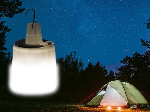 Lampa lampka solarna turystyczna na biwak usb led Lampa lampka solarna turystyczna na biwak usb led