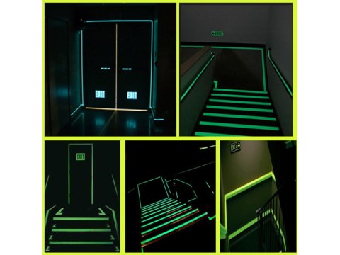 Taśma fluorescencyjna świecąca w ciemności 5m Taśma fluorescencyjna świecąca w ciemności 5m