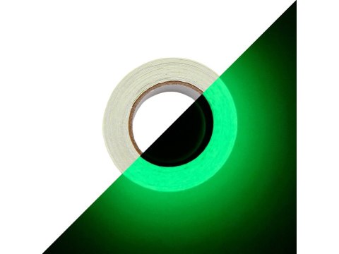 Taśma fluorescencyjna świecąca w ciemności 5m Taśma fluorescencyjna świecąca w ciemności 5m