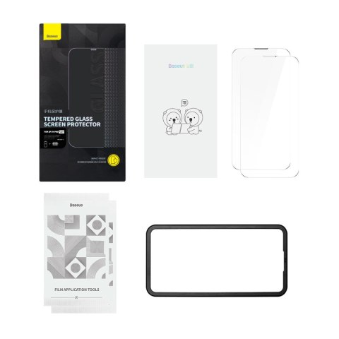 2X SZKŁO HARTOWANE DO IPHONE 14 PRO NA CAŁY EKRAN Z OSŁONĄ NA GŁOŚNIK 0.3MM 2X SZKŁO HARTOWANE DO IPHONE 14 PRO NA CAŁY EKRAN Z OSŁONĄ NA GŁOŚNIK 0.3MM
